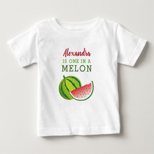 Eine in einem Melon Baby T-shirt (Vorderseite)