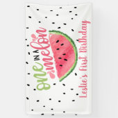 Eine in einem Melon-Birthday-Banner Banner (Vertikal)
