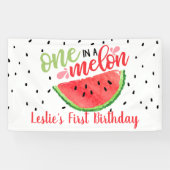 Eine in einem Melon-Birthday-Banner - Rot Banner (Horizontal)