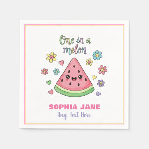 Eine in einem Melon-Celebration Paper Napkin Serviette