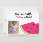 EINE IN EINEM MELON EINLADUNG (Vorderseite)