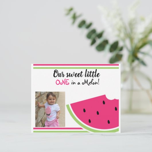 EINE IN EINEM MELON EINLADUNG (Stehend Vorderseite)