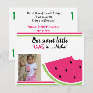 EINE IN EINEM MELON EINLADUNG