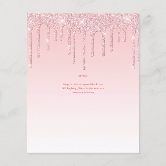 Eine in einem Melon First Birthday oder Babydusche (Rückseite)