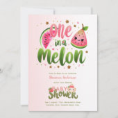 Eine in einem Melon First Birthday oder Babydusche Einladung (Vorderseite)