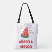 Eine in einem Melon - Fun Summer Watermelon Tasche (Rückseite)