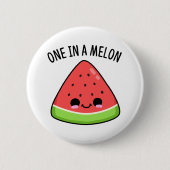 Eine in einem Melon Funny Fatermelon Pub Button (Vorderseite)