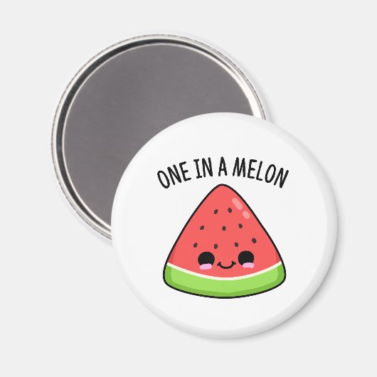 Eine in einem Melon Funny Fatermelon Pub Magnet (Vorderseite/Rückseite)