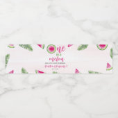 Eine in einem Melon-Geburtstag-Wasserflaschen-Etik Wasserflaschenetikett (Einzelnes Label)