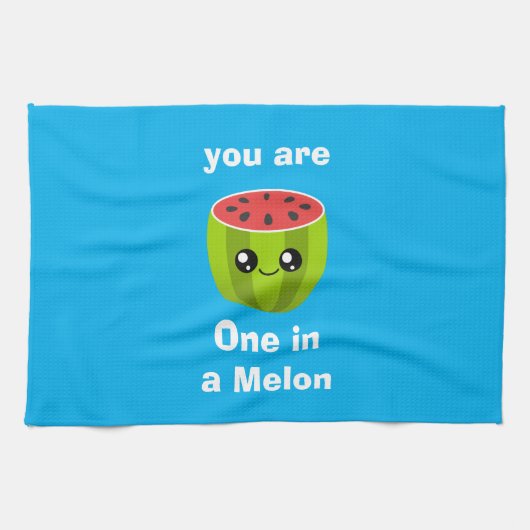 Eine in einem Melon Geschirrtuch (Horizontal)