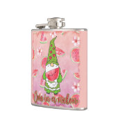 Eine in einem Melon | Green Gnome & Watermelon Flachmann (Links)