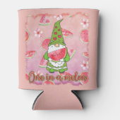 Eine in einem Melon | Green Gnome & Watermelon Her Dosenkühler (Vorderseite)