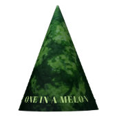 Eine in einem Melon Green Watermelon Frucht Geburt Partyhütchen (Vorderseite)