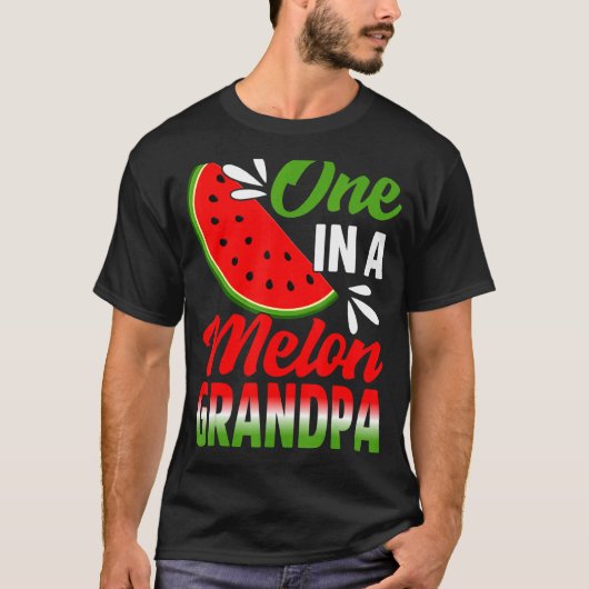 Eine in einem Melon Großvater Wassermelone Familie T-Shirt (Vorderseite)