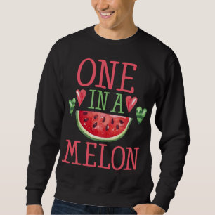 Eine in einem Melon Niedliche Kinder Wassermelone Sweatshirt