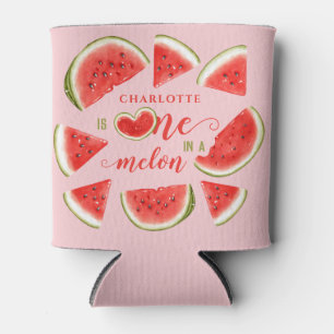 Eine in einem Melon Niedliche Wassermelone Rosa 1. Dosenkühler
