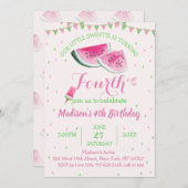 Eine in einem Melon Niedliche Wassermelone zum vie Einladung (Vorne/Hinten)