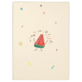 Eine in einem Melon - Niedliches Watermelon-Clipbo Klemmbrett (Rückseite)