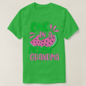 Eine in einem Melon Oma Watermelon Rosa Großmutter T-Shirt (Design vorne)