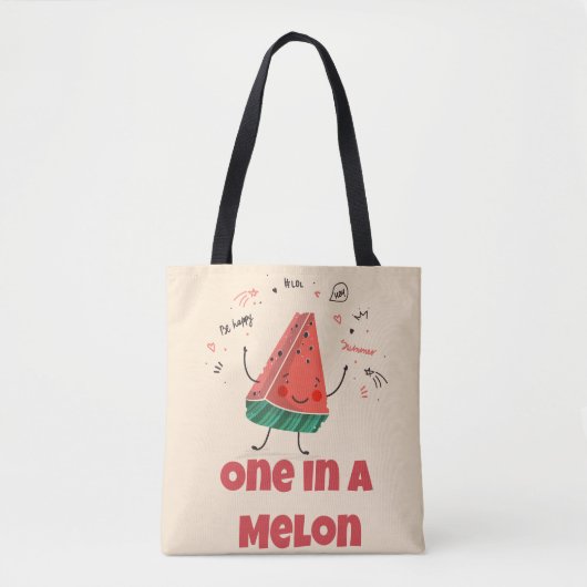 Eine in einem Melon - Pastelfrucht (Soft Beige Edi Tasche (Vorderseite)