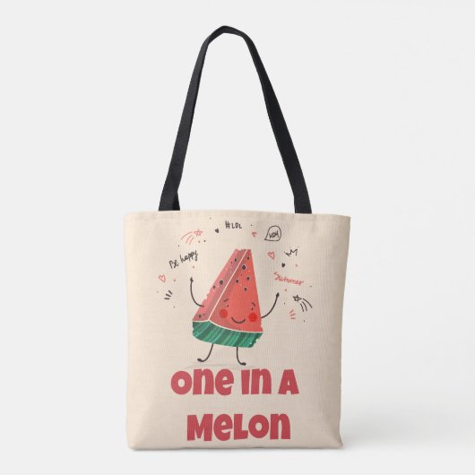 Eine in einem Melon - Pastelfrucht (Soft Beige Edi Tasche (Rückseite)