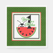 Eine in einem Melon Picnic Ant mit Watermelon Serviette (Vorderseite)