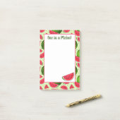 Eine in einem Melon Post-It-Notes Post-it Klebezettel (Auf Schreibtisch)