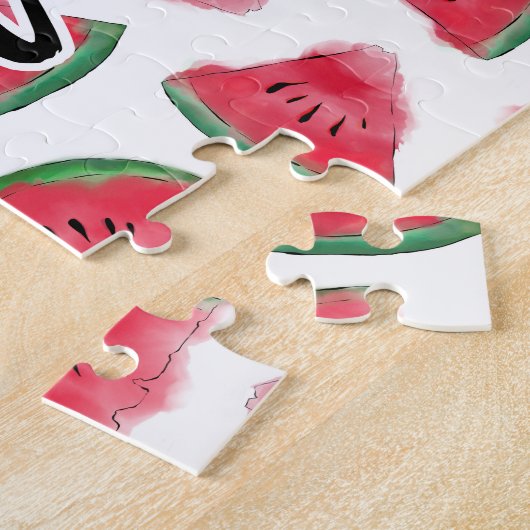 Eine in einem Melon Quote Wassermelon Wasserfarben Puzzle (Seite)