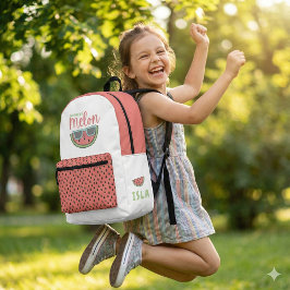 Eine in einem Melon-Rucksack Bedruckter Rucksack