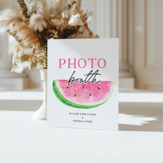 Eine in einem Melon signierte Wassermelone Foto-St Sockelschild