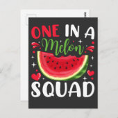 Eine in einem Melon Squad B-Day-Party Postkarte (Vorne/Hinten)
