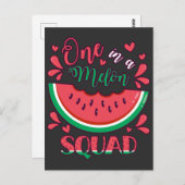 Eine in einem Melon Squad B-Day-Party Postkarte (Vorne/Hinten)