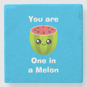 Eine in einem Melon Steinuntersetzer