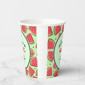 Eine in einem Melon Summer Watermelon 1. Geburtsta Pappbecher (Links)
