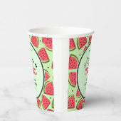 Eine in einem Melon Summer Watermelon 1. Geburtsta Pappbecher (Rechts)