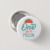 Eine in einem Melon Sweet Retro-Button Button (Vorne & Hinten)