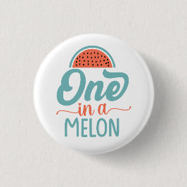Eine in einem Melon Sweet Retro-Button Button