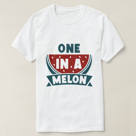 Eine in einem Melon T-Shirt (Design vorne)