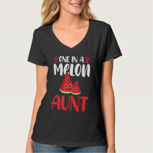 Eine in einem Melon Tante Watermelon Familie Match T-Shirt