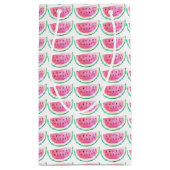 Eine in einem Melon Tropical Watermelon Wasserfarb Kleine Geschenktüte (Rückseite)
