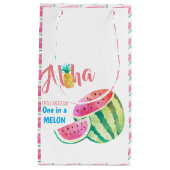 Eine in einem Melon Tropical Watermelon Wasserfarb Kleine Geschenktüte (Vorderseite)