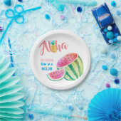 Eine in einem Melon Tropical Watermelon Wasserfarb Pappteller (Party)