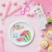 Eine in einem Melon Tropical Watermelon Wasserfarb Pappteller (Party)