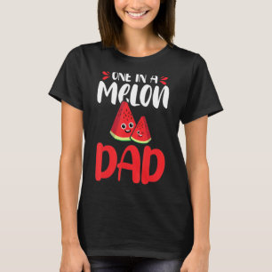 Eine in einem Melon Vater Wassermelon Familie Matc T-Shirt