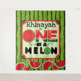 Eine in einem Melon Watermelon - Der erste Geburts Wandteppich