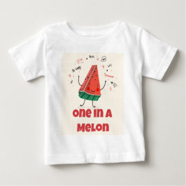 Eine in einem Melon - Watermelon Design + Sei glüc Baby T-shirt