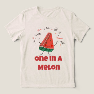 Eine in einem Melon - Watermelon (Oatmehl Edition) Tri-Blend Shirt