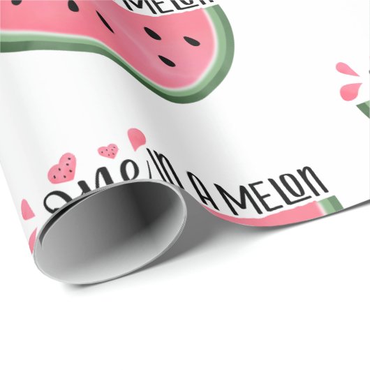 Eine in einem Melon Watermelon Personalisierten Ge Geschenkpapier (Rolleneckpunkt)