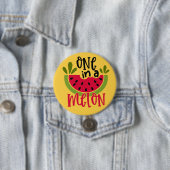 Eine in einem Melon Watermelon Pun Button (Beispiel)