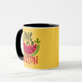 Eine in einem Melon Watermelon Pun Tasse (Vorderseite Links)